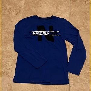 Nautica Boys Size Lg 14/16 Long Sleeve T-Shirt